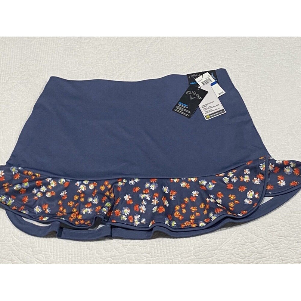 NWT CALLAWAY women's skort Opti-Dri Golf Navy Blue Size XL Skirt